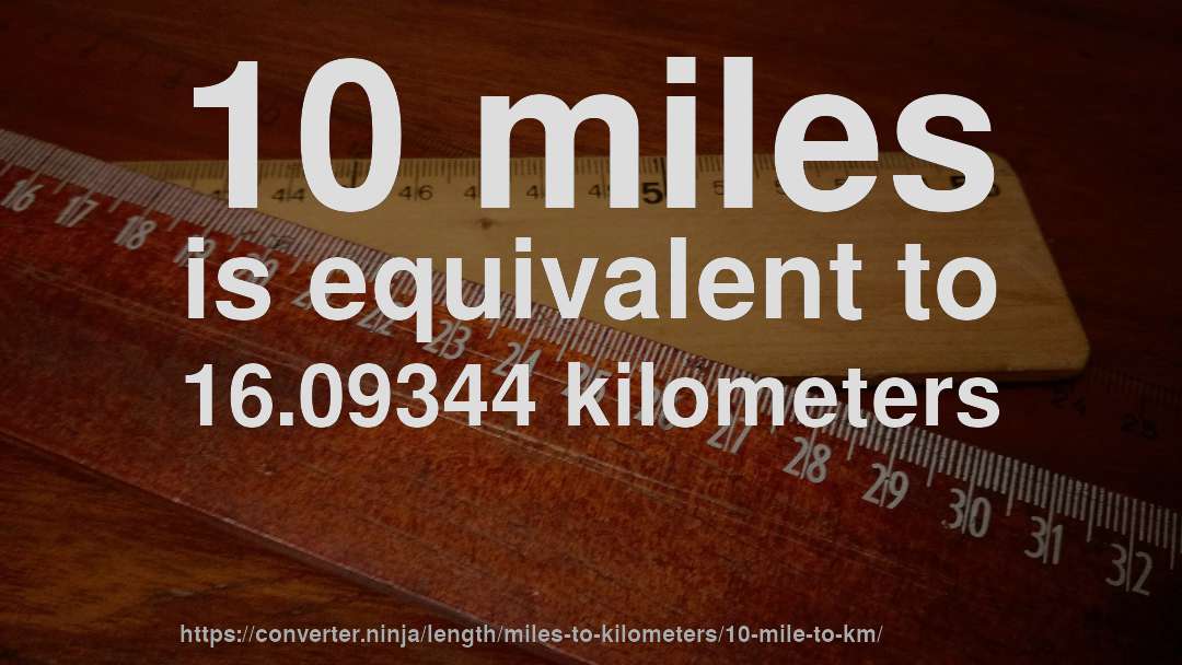 How Many Miles Is 10 Kilometers Per Hour