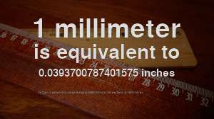 1 mm to in - How long is 1 millimeter in inches? [CONVERT]