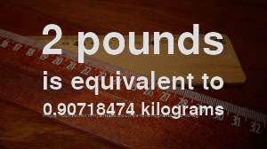 2 lb to kg - How much is 2 pounds in kilograms? [CONVERT]