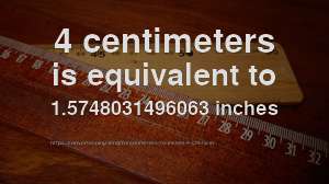 4 cm to in - How long is 4 centimeters in inches? [CONVERT]