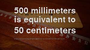 500 Mm To Cm How Long Is 500 Millimeters In Centimeters Convert