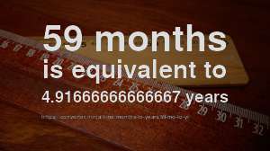 how long is 59 months