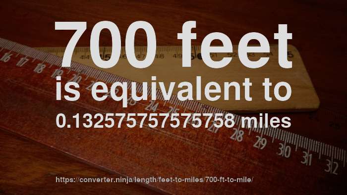 How Long Is 700 Feet