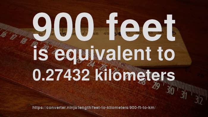 How High Is 900 Feet